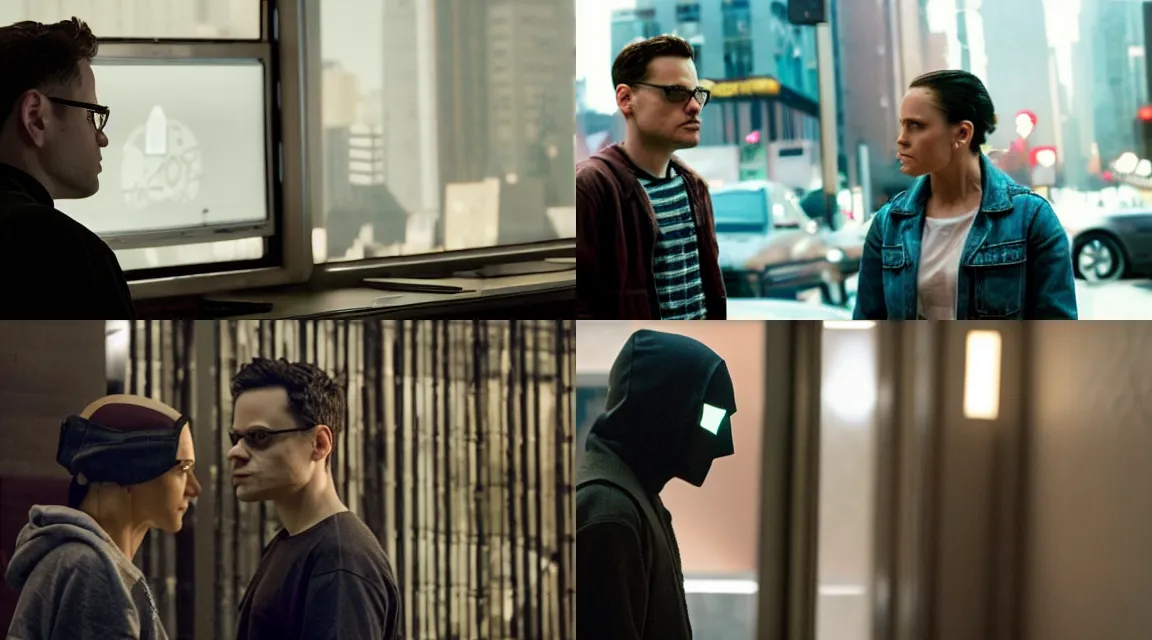 Prompt: a scene from mr. robot