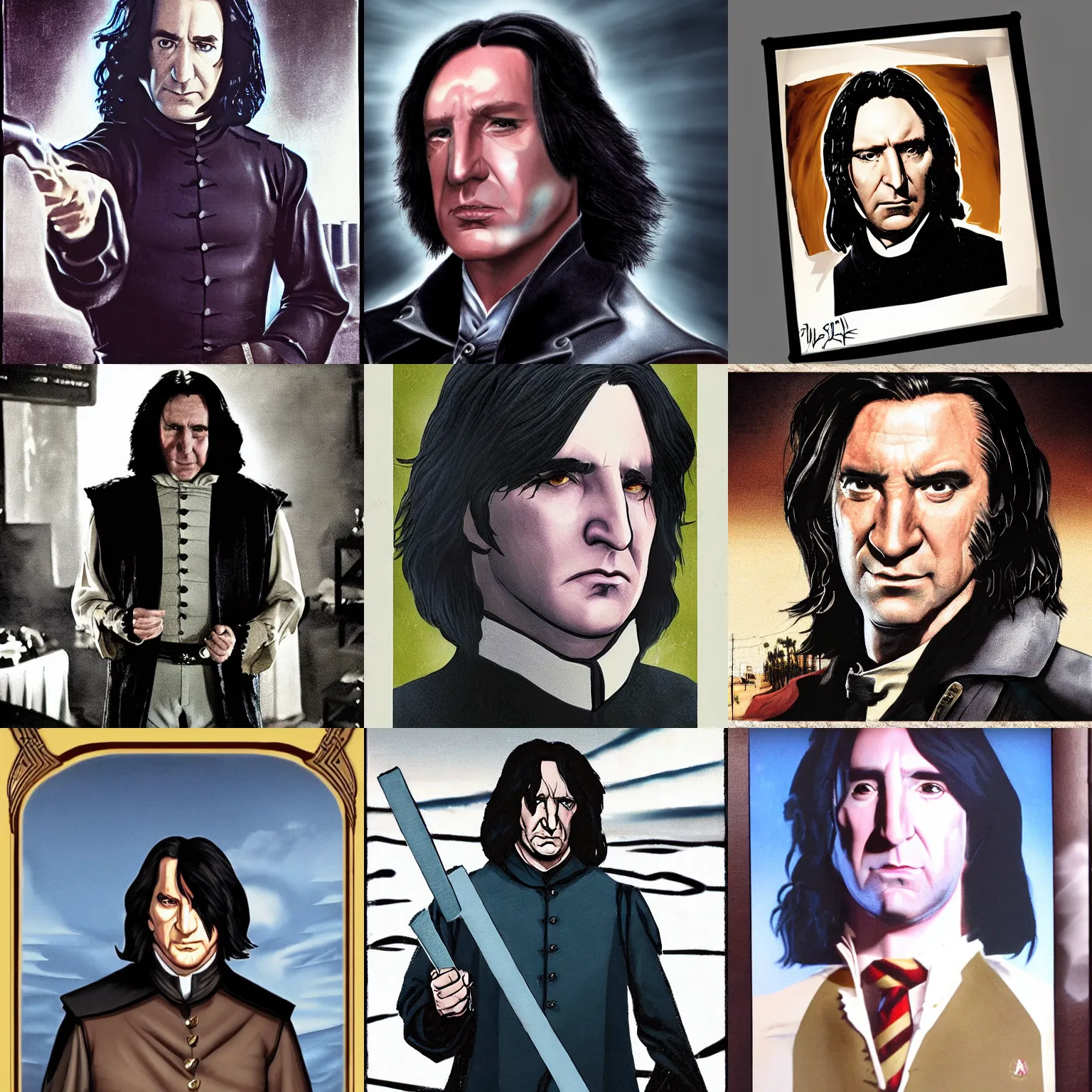 Prompt: snape plissken portrait in escape from L.A.