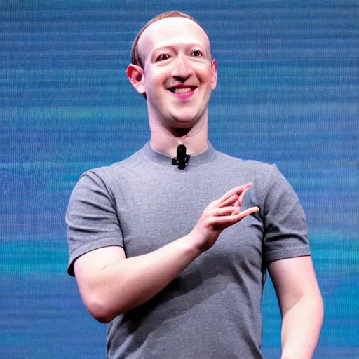 Prompt: Photography of Bald Smiling Mark Zuckerberg