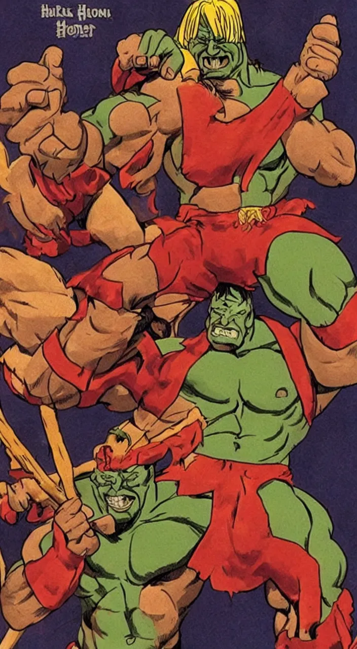 Prompt: Hulk Hogan as He-Man