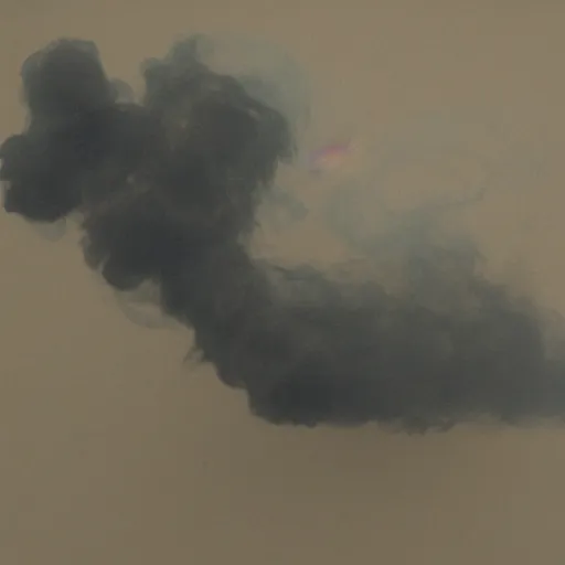 Prompt: anthopomorphic smoke, photorealism