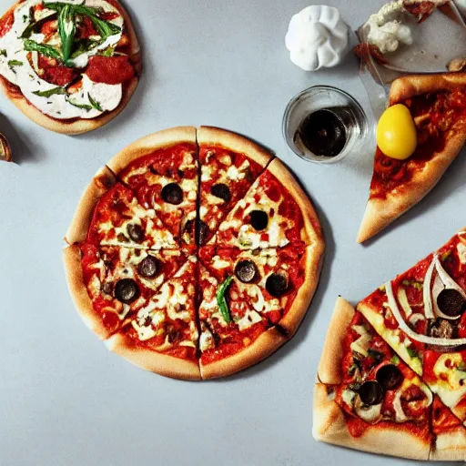 Prompt: bone pizza, cookbook photo