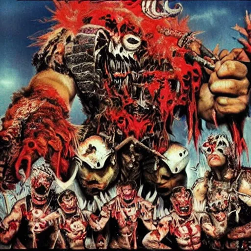 Image similar to gwar album cover