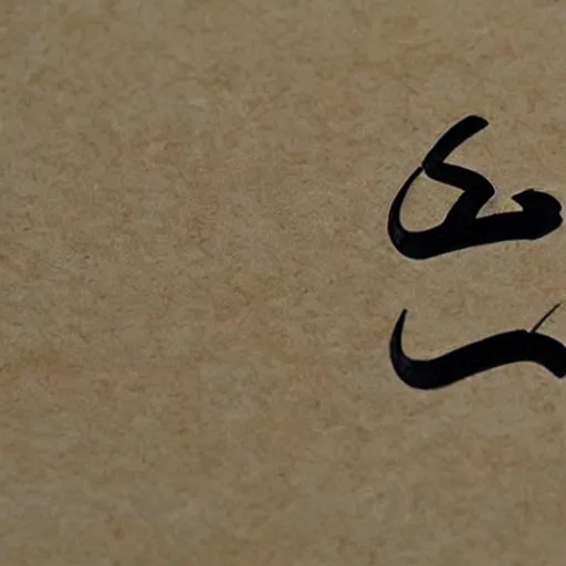 Image similar to arabic chinese script