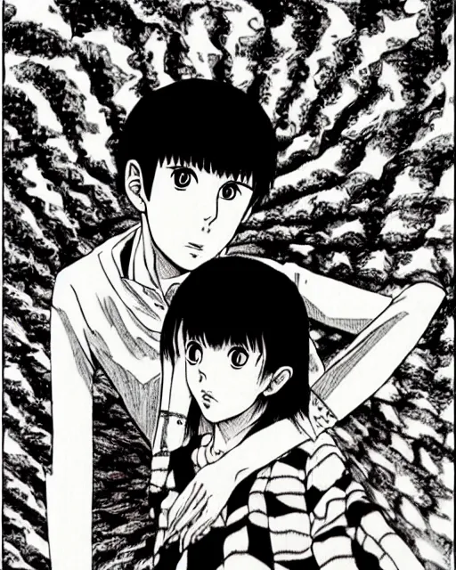 Image similar to manga artwork by junji ito