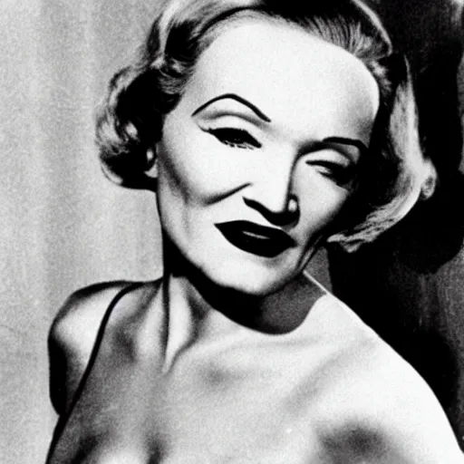 Image similar to a flat icon of marlene dietrich