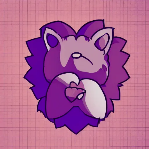 Image similar to cute hedgehog heart love laughing cute adorable emote twitch waving lineart