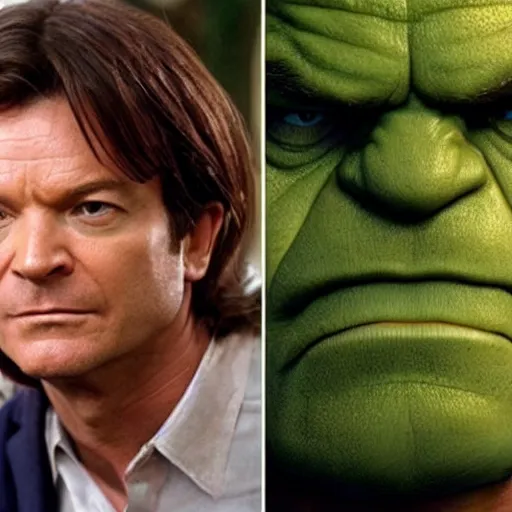 Prompt: Jason Bateman as the hulk