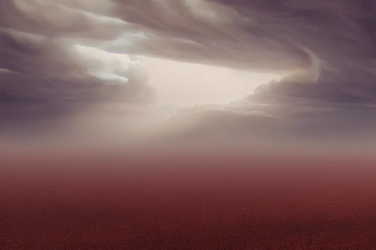 Image similar to a dust storm rolling over a desert, dramatic, mid day, large scale, wide angle, hyperrealistic, lots of detail, realistic lighting, octane render, by wlop, artgerm, trending on artstation