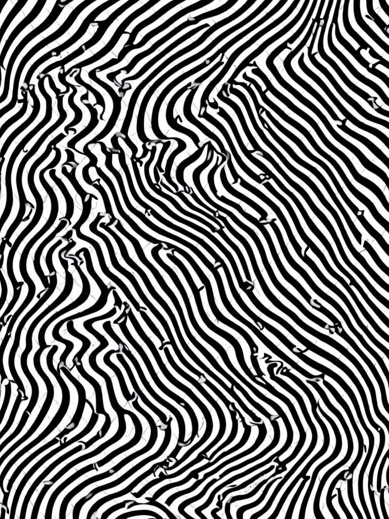 Prompt: a beautiful female face emerging from illusory motion dazzle camouflage perlin noise optical illusion