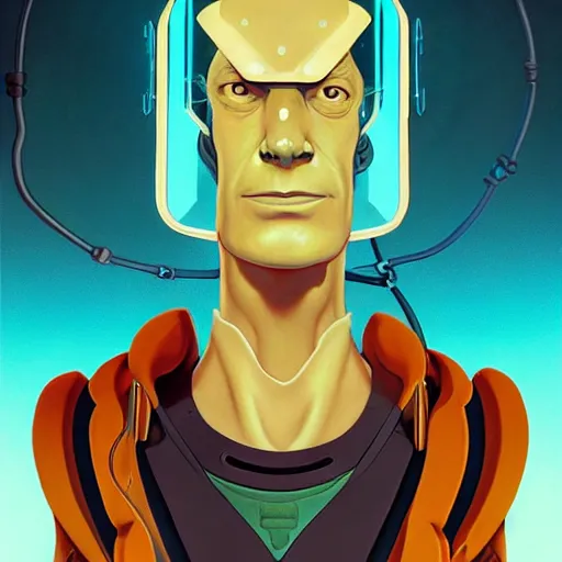 Prompt: 2 0 7 7 futurama bender portrait by charles vess and james jean and erik jones and rhads, inspired by ghost in the shell, beautiful fine face features, intricate high details, sharp, ultradetailed, 3 d octane render