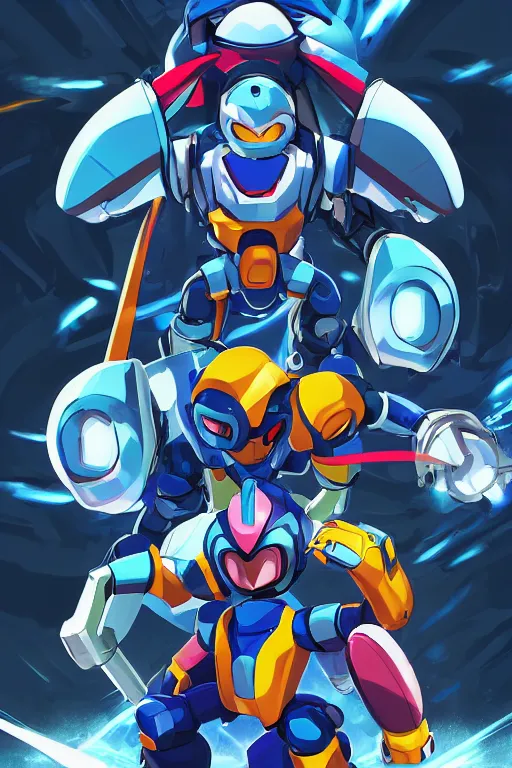 Image similar to robot ninja mask helmet megaman x zero rockman 2 0 2 2 switch game boss legacy collection fanart artsation, art gta 5 comics, behance hd by jesper ejsing, by rhads, makoto shinkai and lois van baarle, ilya kuvshinov, rossdraws global illumination ray tracing