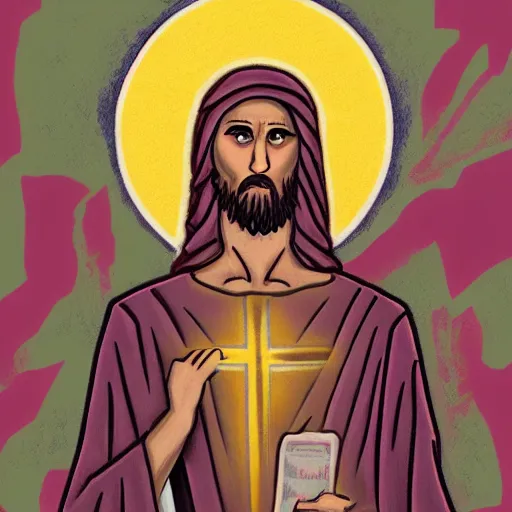 Image similar to raptor jesus