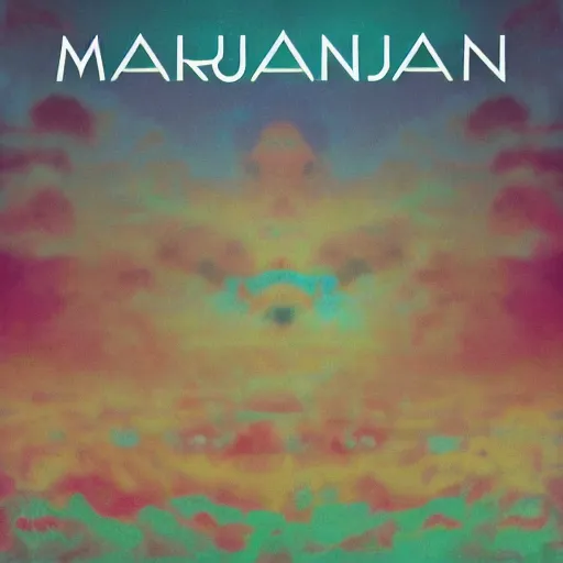 Image similar to grainy dreamy album cover mariuana