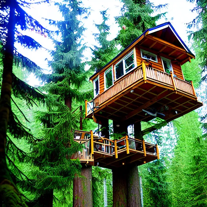 Image similar to mobile home tree house at vanvcouver,british columbia,canada