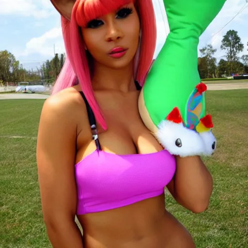 Image similar to nicki bella as lola bunny,