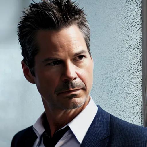 Prompt: timothy olyphant as tony stark, hd 4k photo