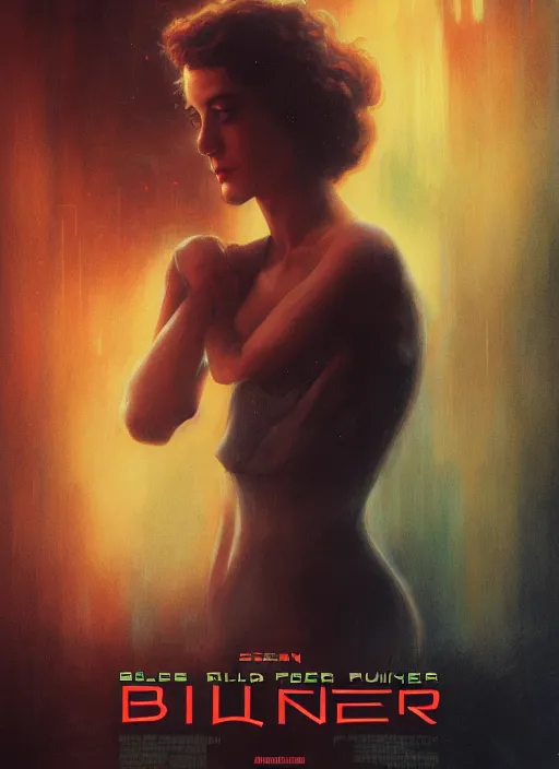 Prompt: movie poster, blade runner, sean young, octane render, highly detailed, digital painting, artstation, concept art, smooth, sharp focus, illustration, art by artgerm and greg rutkowski and alphonse mucha and william - adolphe bouguereau