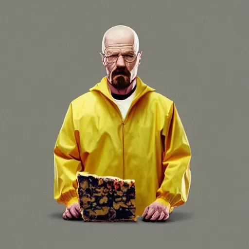 Image similar to walter white with a price of cheese for a head cheese for a head, cinematic photography, trending on artstation,