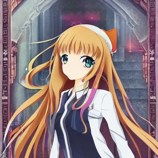 Prompt: ultra detailed anime illustration of overjoyed Holo!!!!!!!!!!!! from Spice and Wolf, key visual, official media