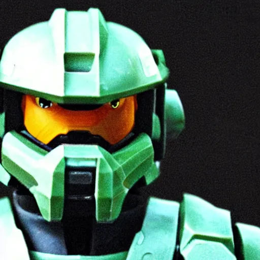 Prompt: master chief face