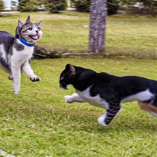 Image similar to cats and dogs race