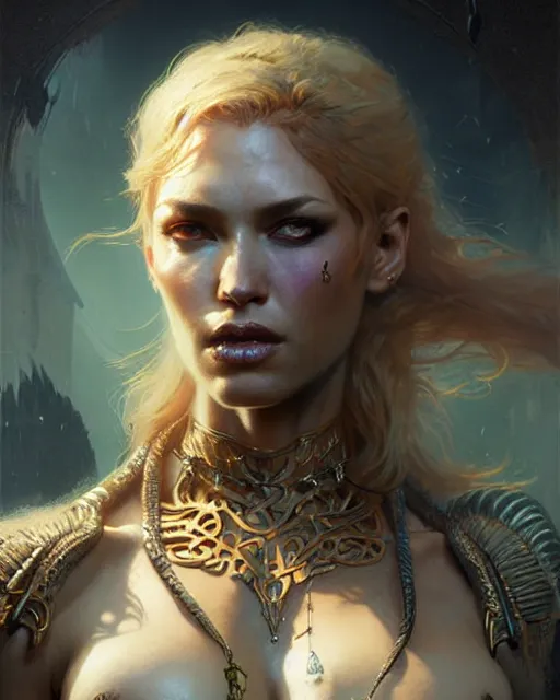 Image similar to fierce lilith, fantasy character portrait, ultra realistic, concept art, intricate details, highly detailed by greg rutkowski, gaston bussiere, craig mullins, simon bisley