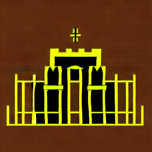 Image similar to simple vector ilustration of a citadel