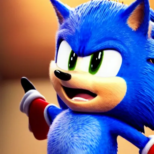 Image similar to real life sonic the hedgehog as a small child