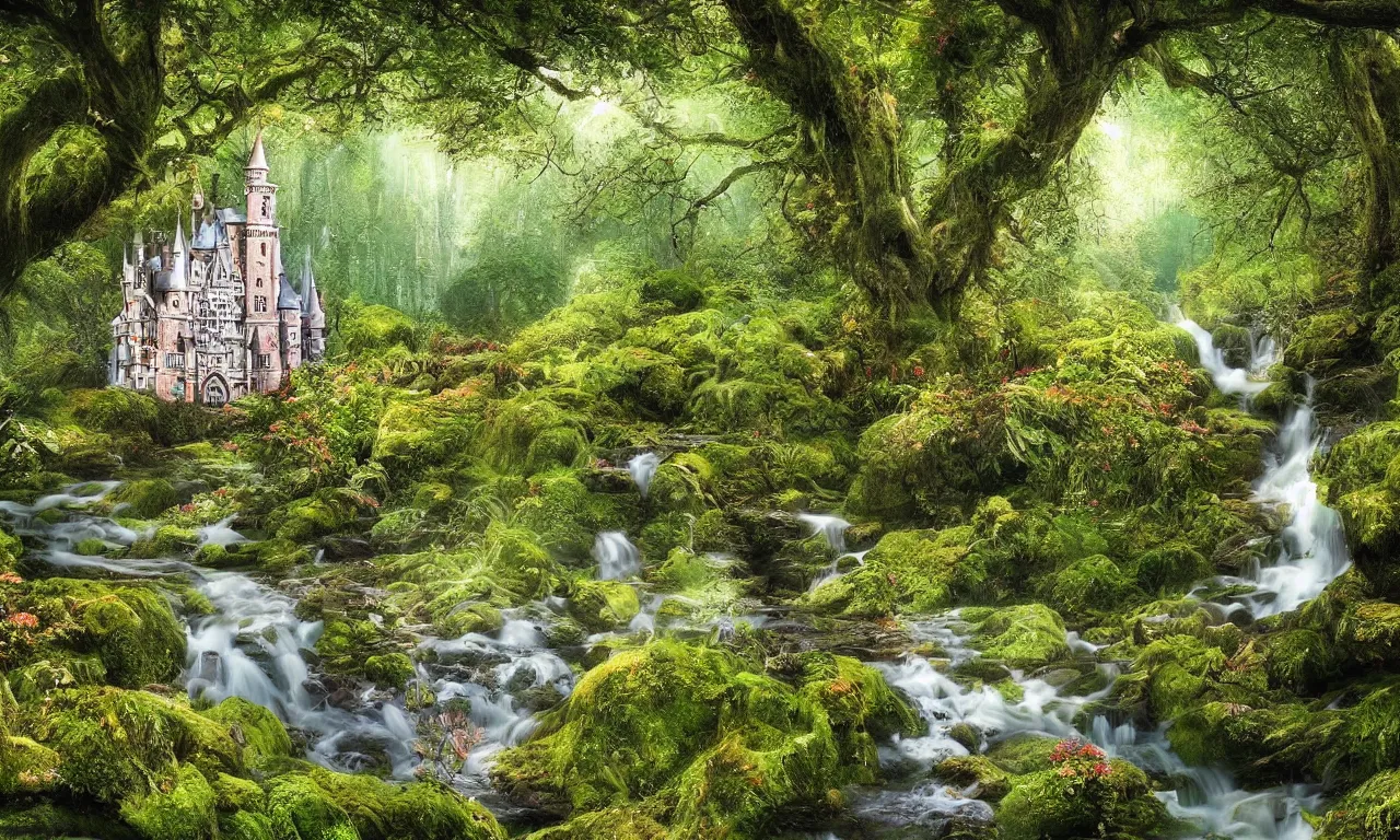 Image similar to fairy tale place