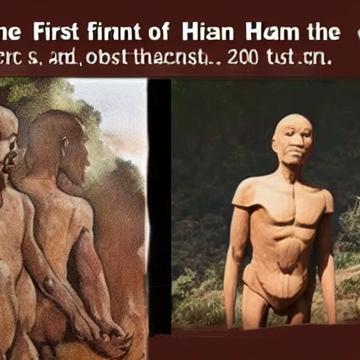 Image similar to the first human in the earth