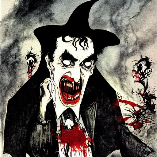 Image similar to dracula by ralph steadman