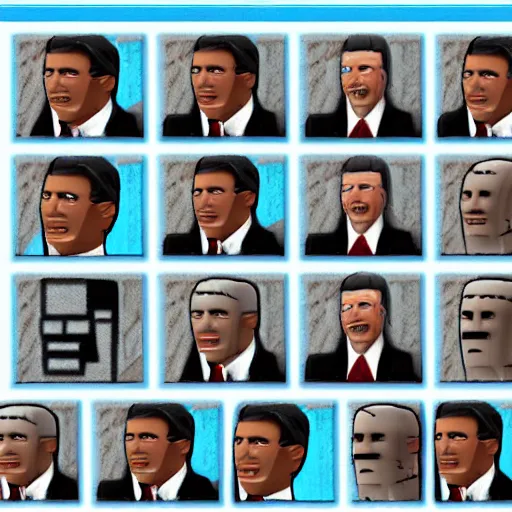 Image similar to Ronald Reagan Minecraft Skin