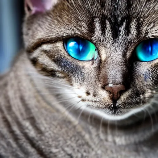 Image similar to cat soldier in call of duty warzone 4k, brown eye and green eye heterochromia, high detail, high-resolution photograph, professional photography, ultra-detail