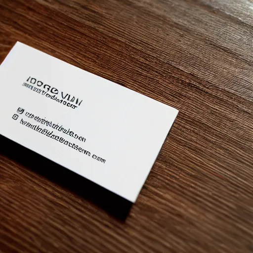 Prompt: a photo of a stack of business cards on a table, very detailed, realistic, hyperrealism, mockup