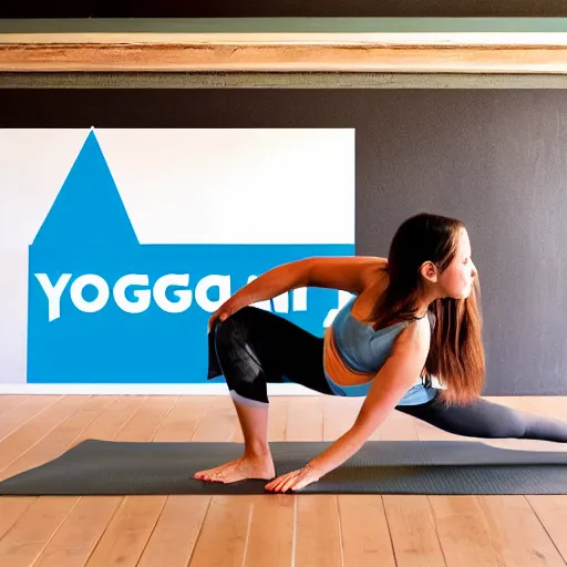 Prompt: yoga business logo