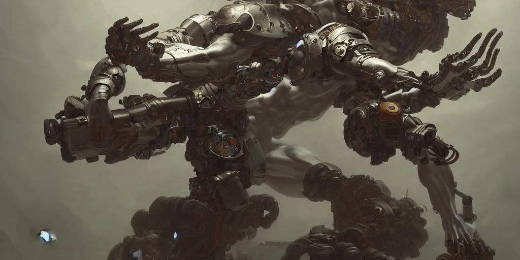 Prompt: hyperrealistic photography of a gorgeous cyborg fighting an annihilation machine in the style of Jin Kagetsu, James Jean and wlop, highly detailed, masterpiece, award-winning, sharp focus, intricate concept art, ambient lighting, 8k, artstation