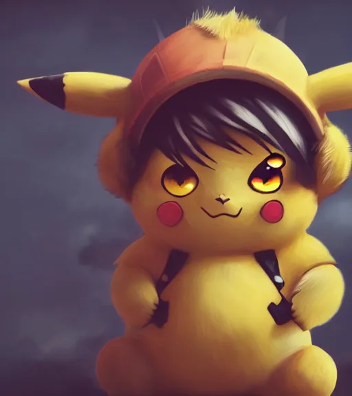 Prompt: an epic fantasy comic book style portrait painting of an extremely cute and adorable chibi pikachu, ghibli, unreal 5, daz, hyperrealistic, octane render, cosplay, rpg portrait, dynamic lighting, intricate detail, harvest fall vibrancy, cinematic