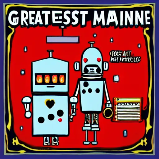 Prompt: greatest love machine, robot