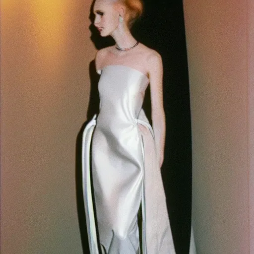 Image similar to the Moon Princess in a Palladium Gown in Christian Dior's, Haute Couture Spring/Summer 1992 collection.