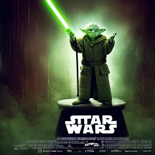 Image similar to “Movie poster for Yoda: A Star Wars Story”