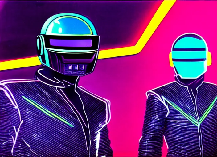 Prompt: knight rider, 1 9 8 2, futuristic style, ultra neon, synthwave, technology, daft punk