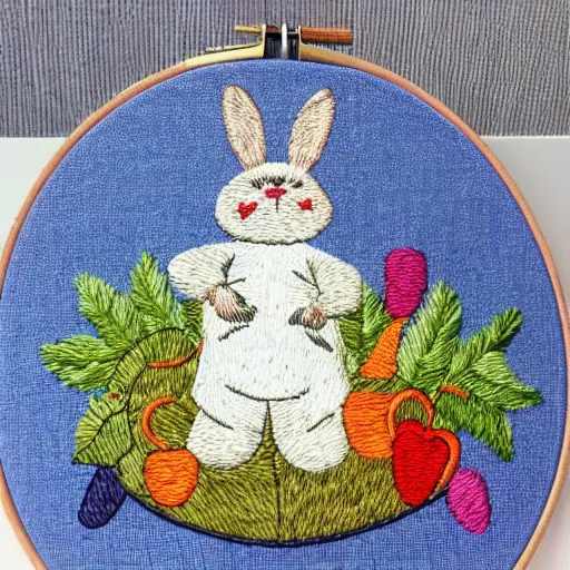 Image similar to big chungus embroidery