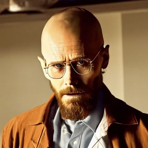 Image similar to Live Action Still of Jared Leto dressed as and playing Walter White in Breaking Bad, real life, hyperrealistic, ultra realistic, realistic, highly detailed, epic, HD quality, 8k resolution, body and headshot, film still