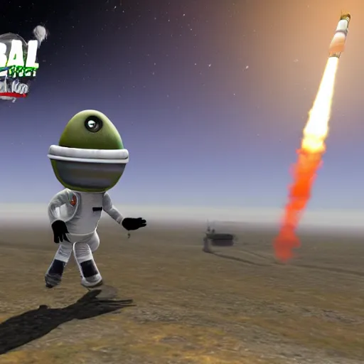 Prompt: kerbal space program cat mod