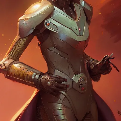 Image similar to Female Master Chief, D&D, fantasy, highly detailed, digital painting, artstation, smooth, sharp focus, illustration, art by artgerm and greg rutkowski and alphonse mucha