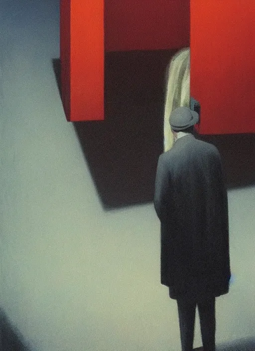 Prompt: clown at a funeral by Edward Hopper and James Gilleard, Zdzislaw Beksinski highly detailed