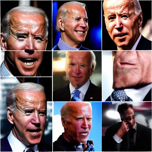 Image similar to joe biden fight club, detailed faces