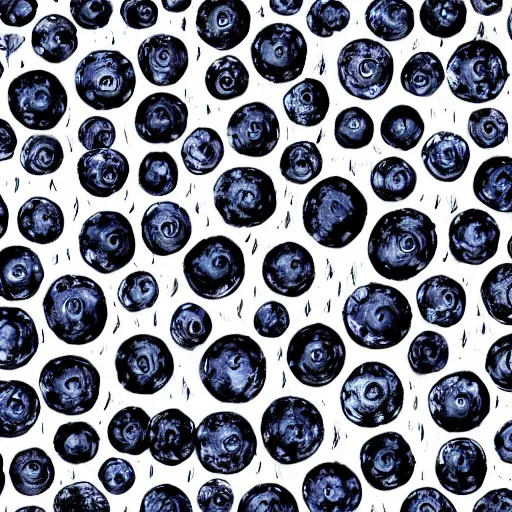 Prompt: drawing of closeup of leafy blueberry bush in a nordic forest. Digital art. 4K. Artistic. Detailed drawing. Trending on artstation.