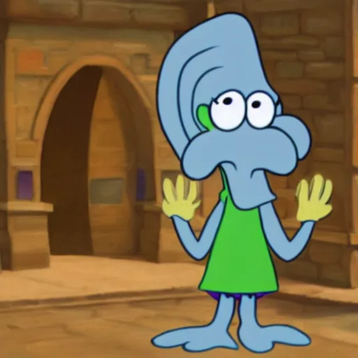 Prompt: squidward as Disney Charchater